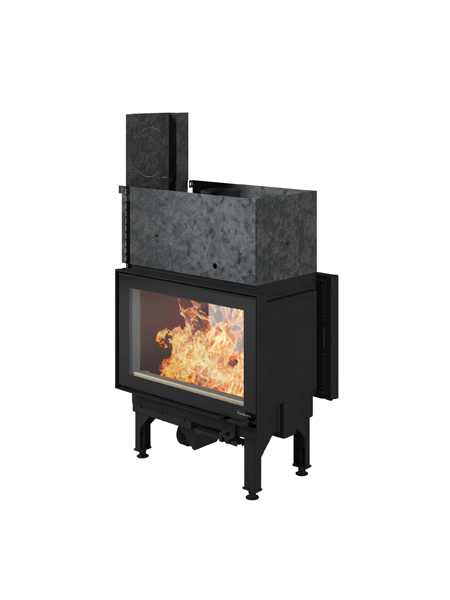 Heating stove in living room