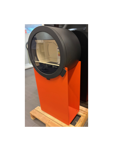 Heating stove in living room